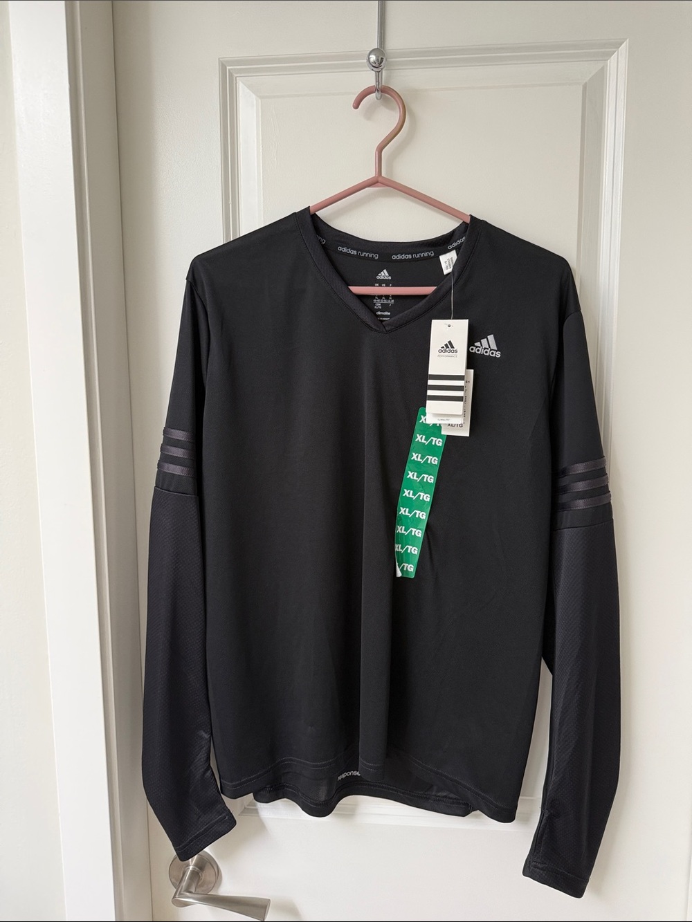 Lady’s adidas Black Long-Sleeve Climalite Performance Top